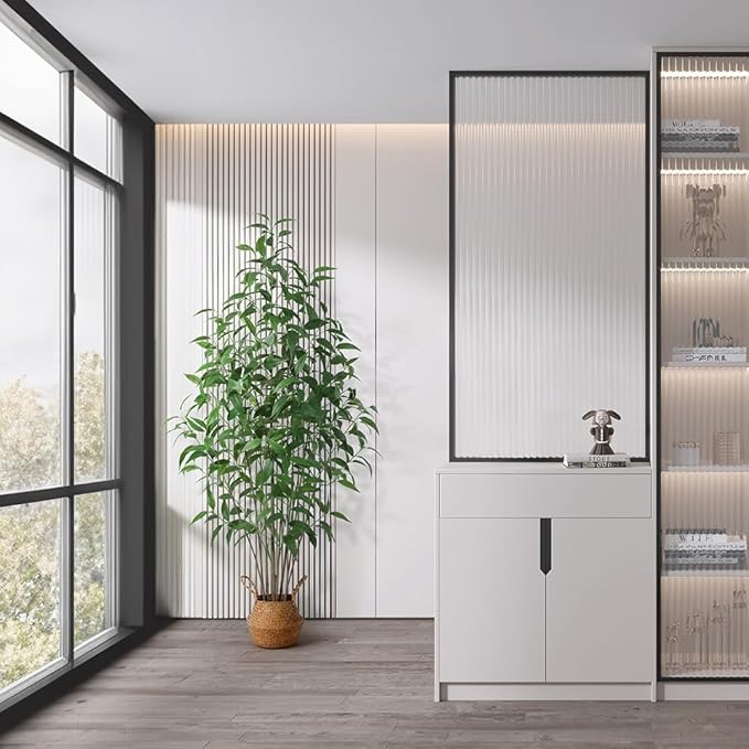 Artificial Eucalyptus Tree,6Ft Tree Fake Plant in Pot for Home and Office Decor,Potted Faux Plants Tall Artificial Trees for Indoor, Outdoor