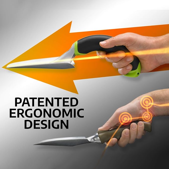 Radius Garden 100 Aluminium Hand Trowel - Rust-Proof – Latex-Free– Comfortable Grip- Lightweight- for Planting, Weeding and Digging, Original Green