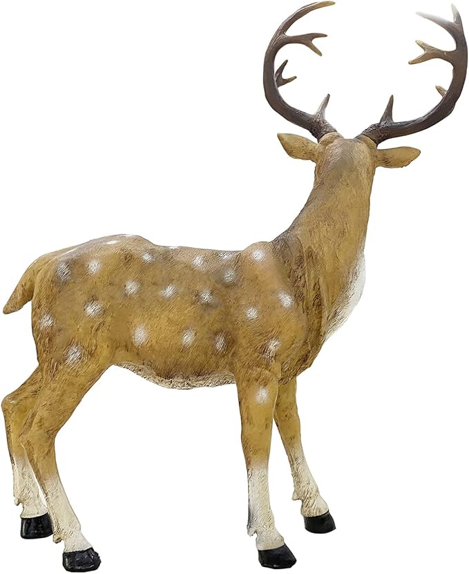 XTAPAN Resin Sika Standing Deer Statue Garden Animals Decorations Outdoor Sculpture Yard Art Decor Lawn Ornaments Clearance Patio Decoration Figurine Christmas Home Decorations