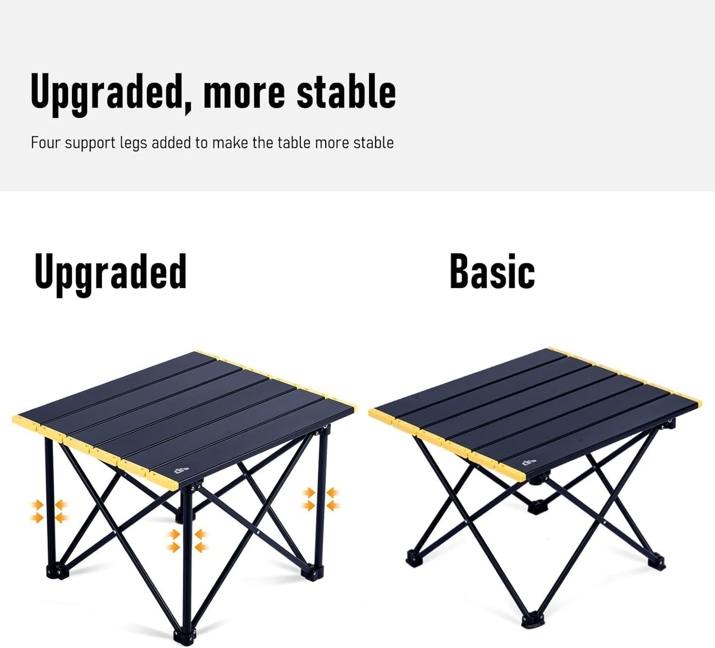 iClimb Ultralight Compact Camping Folding Table with Carry Bag (Reinforced Blue - XL)