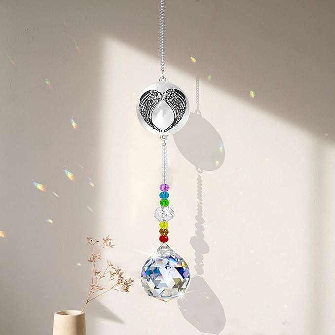 Memorial Gifts Crystal Suncatcher,Unique Sympathy Gifts for Loss of Loved One,Rainbow Maker Bereavement Gifts Box for Loss of Father Mom Dad Son Daughter Husband Brother Grandmother (Son)