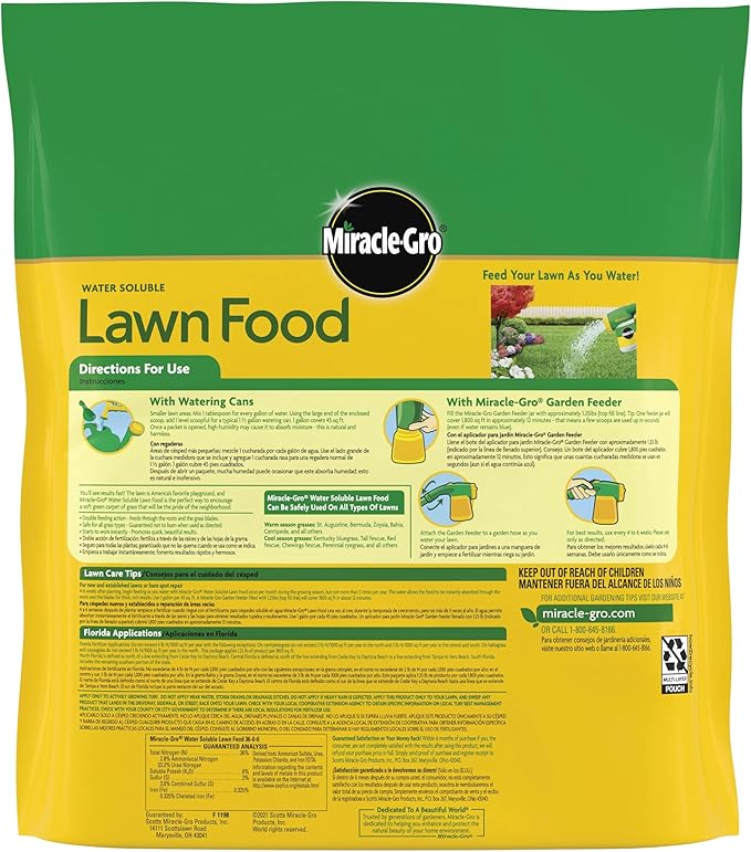 Miracle-Gro Water Soluble Lawn Food and Garden Feeder Bundle, Hose-End Feeding System for Lawns