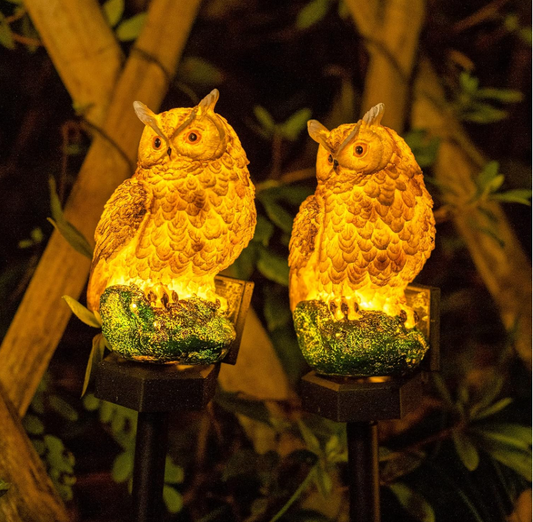 Dazzle Bright Owl Solar LED Garden Lights – Cute, Bright & Bird-Deterring Decor for Your Yard