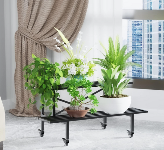 Why U.S. Plant Lovers Trust This Heavy-Duty Metal Plant Stand with Wheels