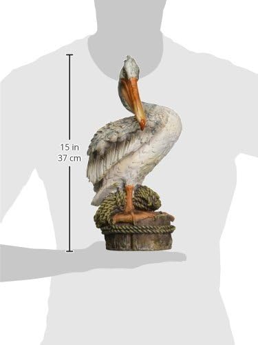 Design Toscano Ocean Side PIER 51 Pelican Statue