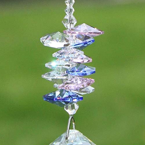 Crystal Garden Suncatcher Hanging Crystals Ornament for Window Rainbow Maker Prisms Home Decor Gift Boxed Sun Catcher Gift Idea for Mom Friends Grandma,Butterfly