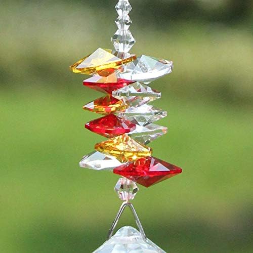 Crystal Garden Suncatcher Hanging Crystals Ornament for Window Rainbow Maker Prisms Home Decor Gift Boxed Sun Catcher Gift Idea for Mom Friends Grandma,Hummingbird