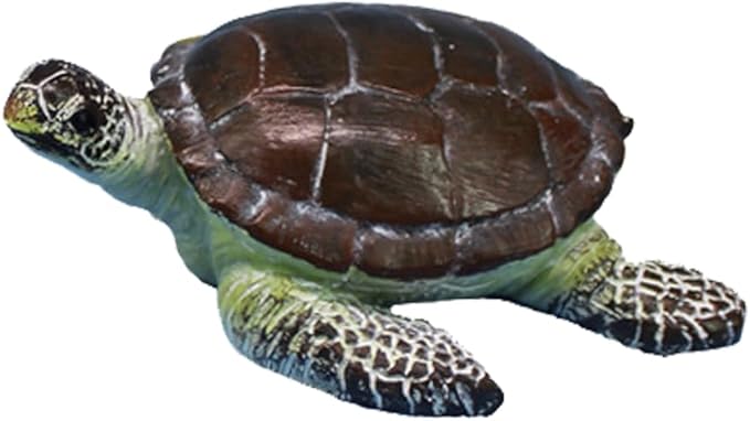 Small Turtle Figurine Sea Turtle Figurine Little Resin Turtle for Garden Decor Sea Turtle Figure Outdoor Outside Pond Ornaments Decorations Mini Statue Valentine's Day Gifts Brown