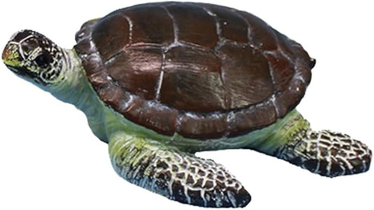 Small Turtle Figurine Sea Turtle Figurine Little Resin Turtle for Garden Decor Sea Turtle Figure Outdoor Outside Pond Ornaments Decorations Mini Statue Valentine's Day Gifts Brown