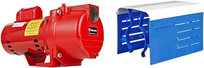 Red Lion 1.5 HP Sprinkler Pump Bundle with Blue Devil Motor Cover