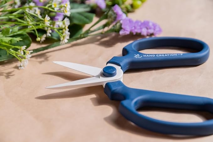 SAKAGEN HAND CREATION Flower Shears Type F-180 Scissors (Blue)