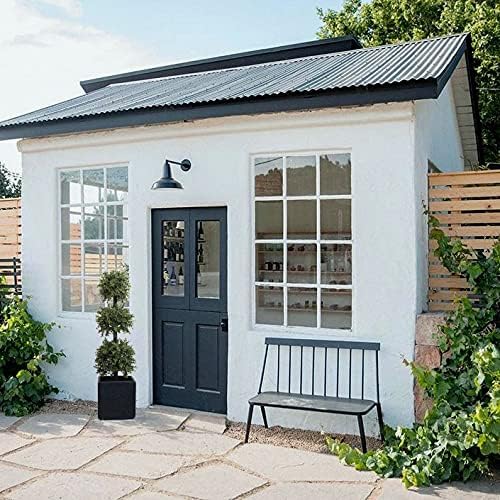 38''T Outdoor Boxwood Triple Ball Topiary Potted Plant Anti-UV Front Door Decor 2Pack