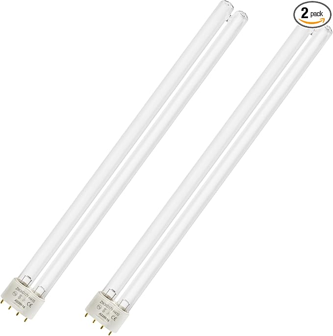 36 Watt UV Bulb Lamp for use with 2G11 (4-pin) Bulb Bases, a Fully Compatible Replacement for Jebao 36W PU-36W Filter(2 pcs)