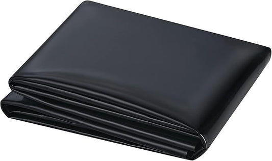 Small Pond Liner, 4 x 7 Feet 20 Mil Pond Liners for Outdoor Ponds, Black LDPE Pond Liner for Waterfall, Fish Ponds, Garden Fountain