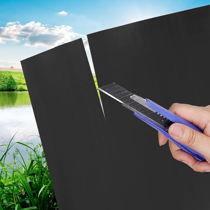 Pond Liners 7 x 10 Feet, Easy Cutting LDPE Pond Liner 20 Mil, High Preformed Koi Pond Liner for Ponds, Streams, Fountains and Garden Waterfall