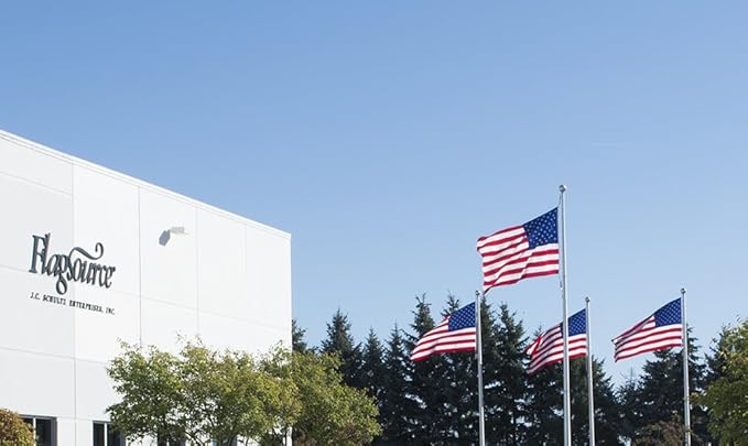 FlagSource U.S. Coast Guard Nylon Military Flag, Made in The USA, 3x5'