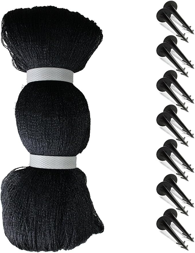 Rainleaf Pond Netting, 14' x 20' Pond Net Cover, Koi Pond Netting for Leaves, Heavy Duty Koi Pond Net Protecting Koi Fish from Herons, Stakes Included, Snare Nets