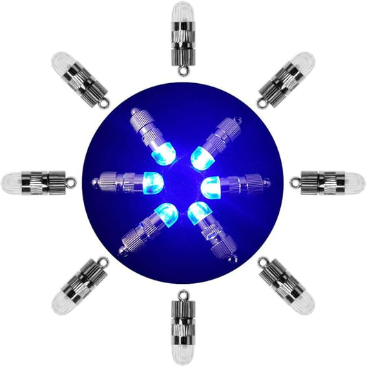 SumDirect Pack of 12/30/50/100 Colorful LED Mini Non-Blinking Lights for Paper Lanterns Balloons Floral Wedding Halloween Christmas Party Decoration Centerpieces (30, Blue)