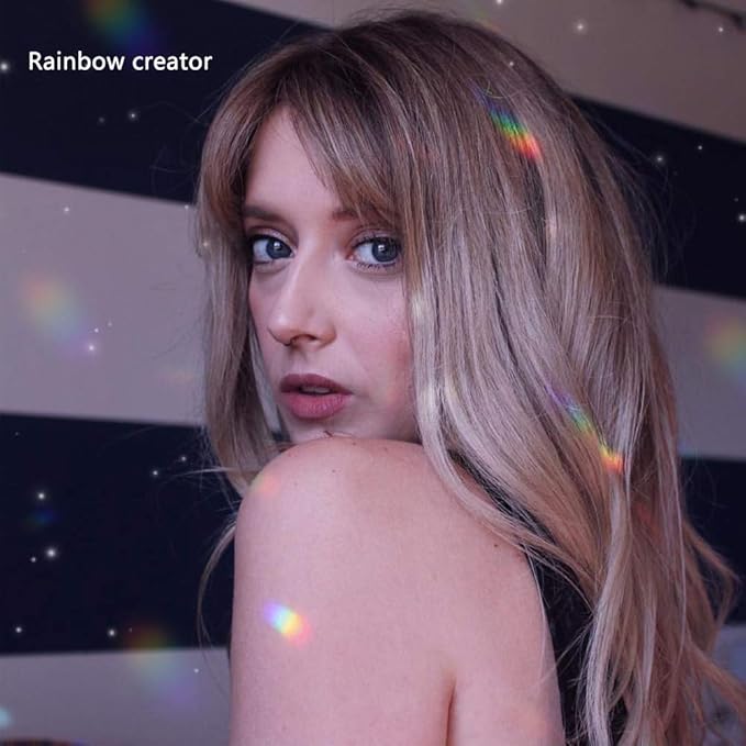 MerryNine 20Pack Crystal Ball 0.8"/20mm Prism Sun Shine Catcher Rainbow Pendants Maker, Hanging Crystals Prisms for Windows, for Feng Shui, for Gift (Multicolor)