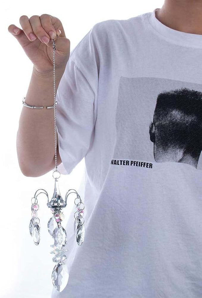 H&D HYALINE & DORA Crystals Horse Eye Prisms Suncatcher Hanging Ornament Rainbow Maker Hanger for Home,Garden Decoration