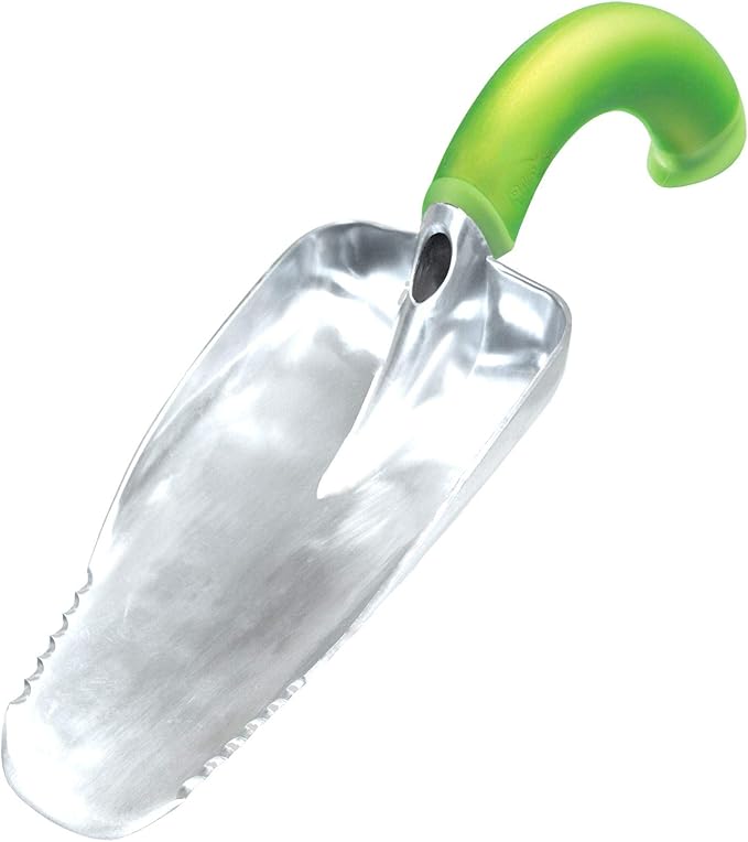 Radius Garden 106 Ergonomic Aluminum Hand Scooper, Original Green