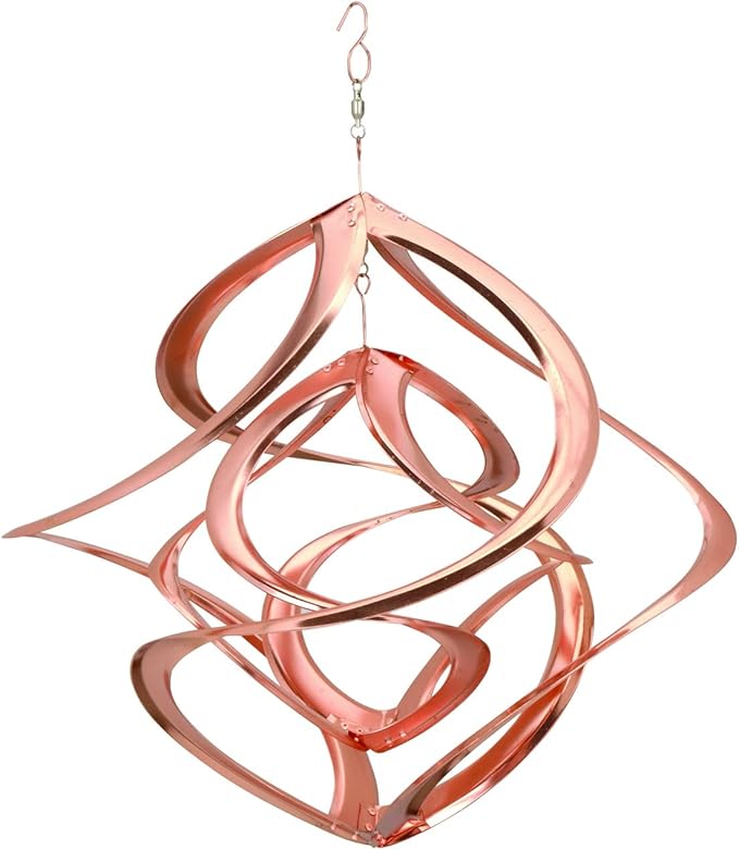 Red Carpet Studios Cosmix Copper Double Wind Sculpture, Small (31058), 14 Inch
