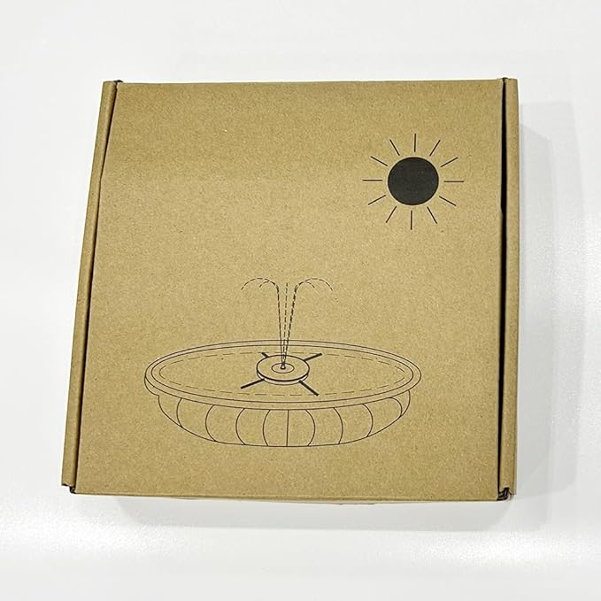 SZMP Solar Fountain Upgraded 100% Glass Panel, 3.5W Floating Solar Powered Water Pump Built-in 2000 Battery with 7 Nozzle & 4 Fixer, Solar Bird Bath Fountains for Garden, Pond, Outdoor (White)