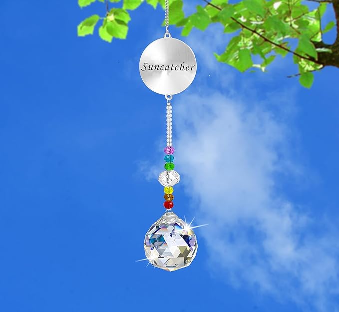 Memorial Gifts Crystal Suncatcher,Unique Sympathy Gifts for Loss of Loved One,Rainbow Maker Bereavement Gifts Box for Loss of Father Mom Dad Son Daughter Husband Brother Grandmother (A)