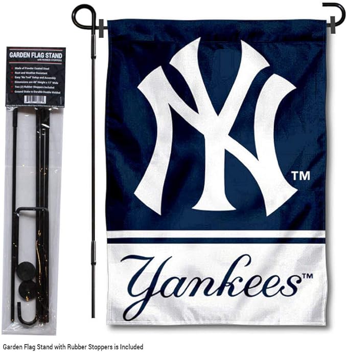 WinCraft NY Yankees Garden Flag with Stand Holder