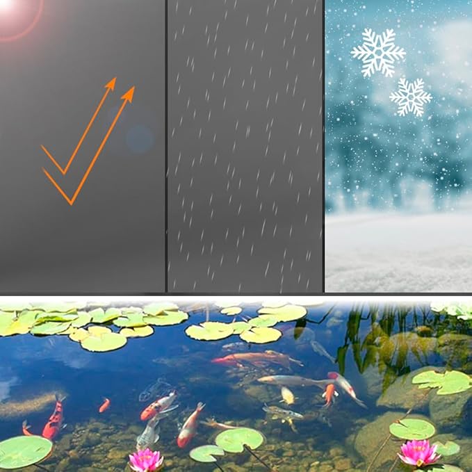 Pond Liners 7 x 10 Feet, Easy Cutting LDPE Pond Liner 20 Mil, High Preformed Koi Pond Liner for Ponds, Streams, Fountains and Garden Waterfall