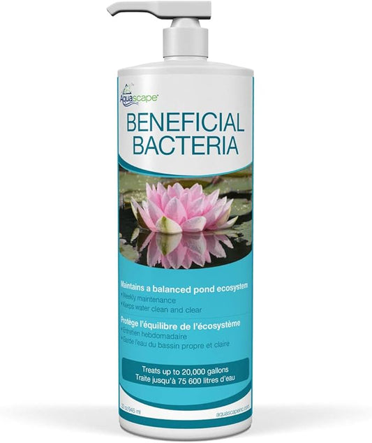 Aquascape Liquid Beneficial Bacteria for Pond and Water Features, 32-Ounce Bottle | 98888