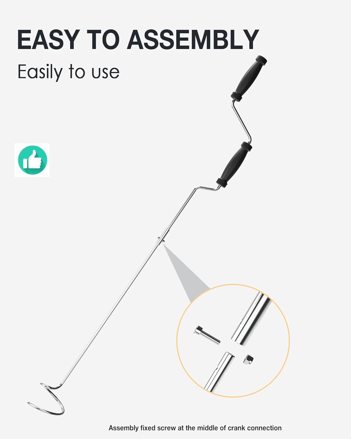 SQUEEZE master Compost Aerator-Compost Turner and Mixing Tool-Compost Aeration Tool