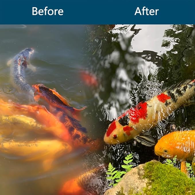 White Koi Pond Filter Pad Fine Bulk Roll- Cut to Fit - Durable Fish Pond Filter Media - Water Garden Aquariums Filter Material - 118" (9.8 ft) x 12" x 3/5" - 4/5" Thickness