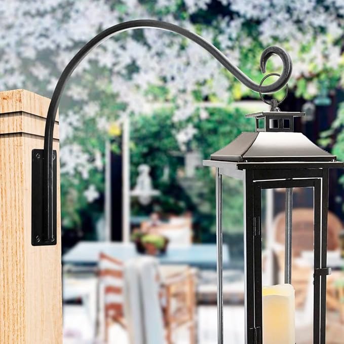 AJART Hanging Plant Hanger Outdoor: 16-Inch Bird Feeder Wall Hooks - Heavy-Duty Plant Bracket Hook for Hanging Flower Baskets