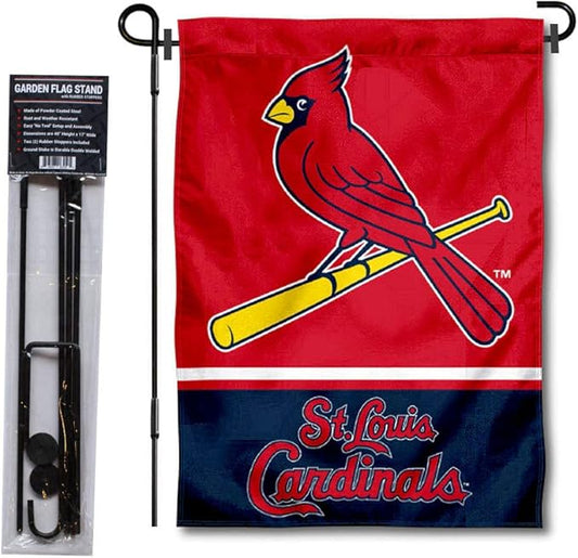 WinCraft St. Louis Cardinals Garden Flag with Stand Holder