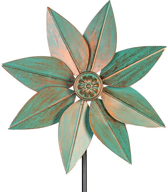 DREAMYSOUL Pinwheels for Yard and Garden, 38 Inches Metal Kinetic Wind Spinner for Outdoor Garden Patio Yard Decor
