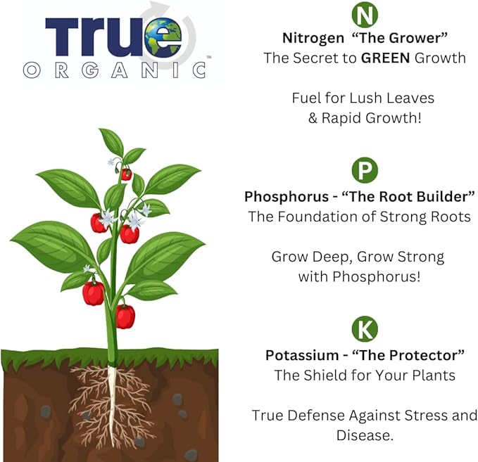 True Organic Liquid Bloom Boost – Organic Bud, Bloom & Blossom Fertilizer – 32 fl. oz. Bottle Covers 60 Sq. Ft.