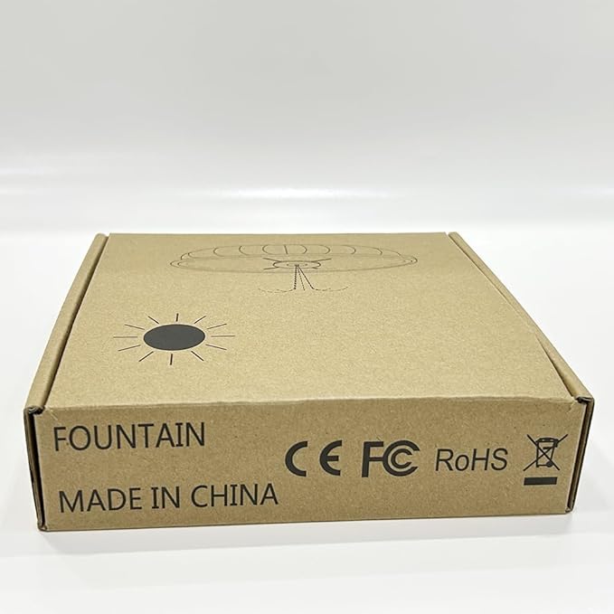 SZMP Solar Fountain Pump Upgraded 100% Glass Panel, 3.5W Solar Powered Fountain Built-in 2000 Battery with 7 Nozzle & 4 Fixer, Solar Fountain for Bird Bath, Pond, Fish Tank, Outdoor (Colorful)