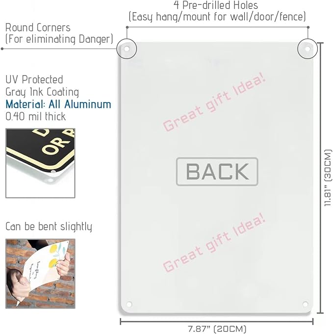 Artlunar Funny Garden Plant Flower Sign Outside Yard Art Decor - What A Wonderful World, 12" x 8" (985)