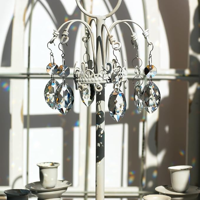 12pcs Crystal Suncatchers, Hanging Crystals Chandelier Prisms for Windows, Rainbow Maker Home Decoration