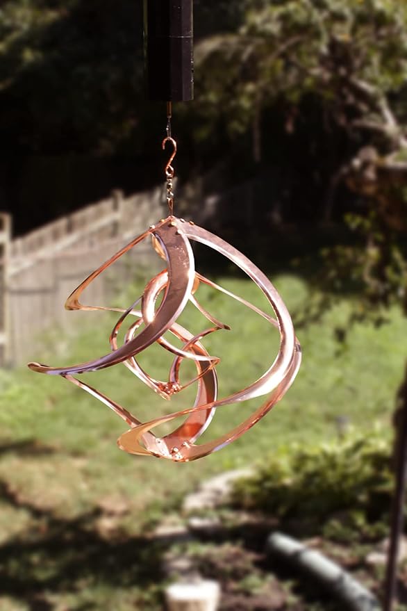 Red Carpet Studios Cosmix Copper Double Wind Sculpture, Small (31058), 14 Inch