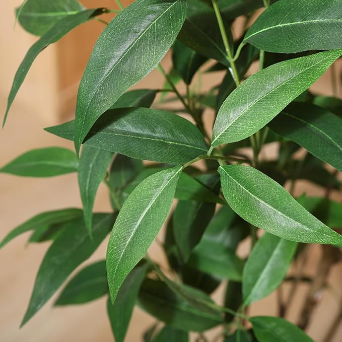 Artificial Eucalyptus Tree,6Ft Tree Fake Plant in Pot for Home and Office Decor,Potted Faux Plants Tall Artificial Trees for Indoor, Outdoor