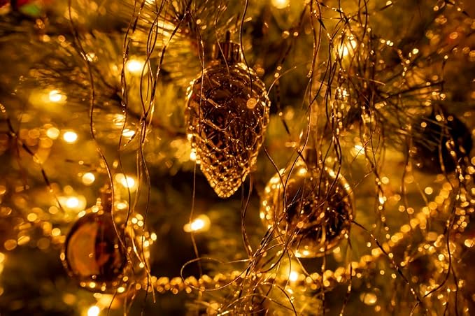 Outdoor String Lights, 1000 LED 328Ft Christmas Light with Remote, 8 Lighting Modes, Powered Plug for Wedding Party Garden Tree Yard Indoor Decorations