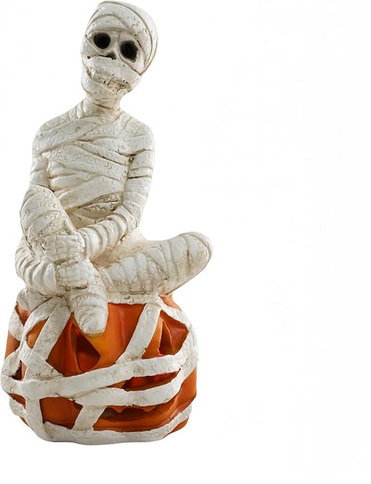 Halloween Decoration Solar Garden Statue Skeleton Spooky Hands Mummy Pumpkin Outdoor Figurines Lighted Lawn Yard Patio Porch Ornament Gift