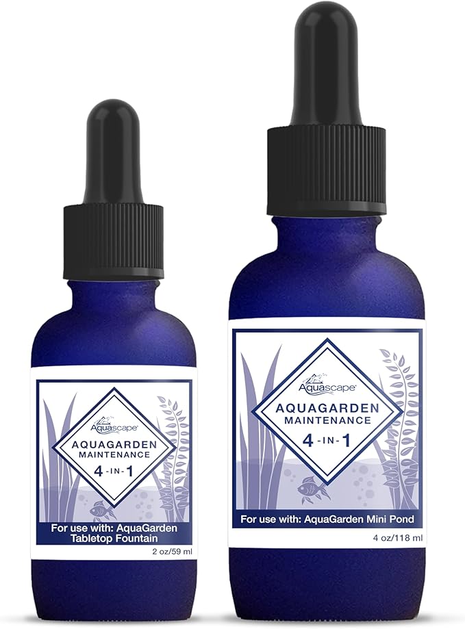 Aquascape AquaGarden Pond and Fountain Maintenance Water Treatment, 4-in-1, 4 oz, 96098