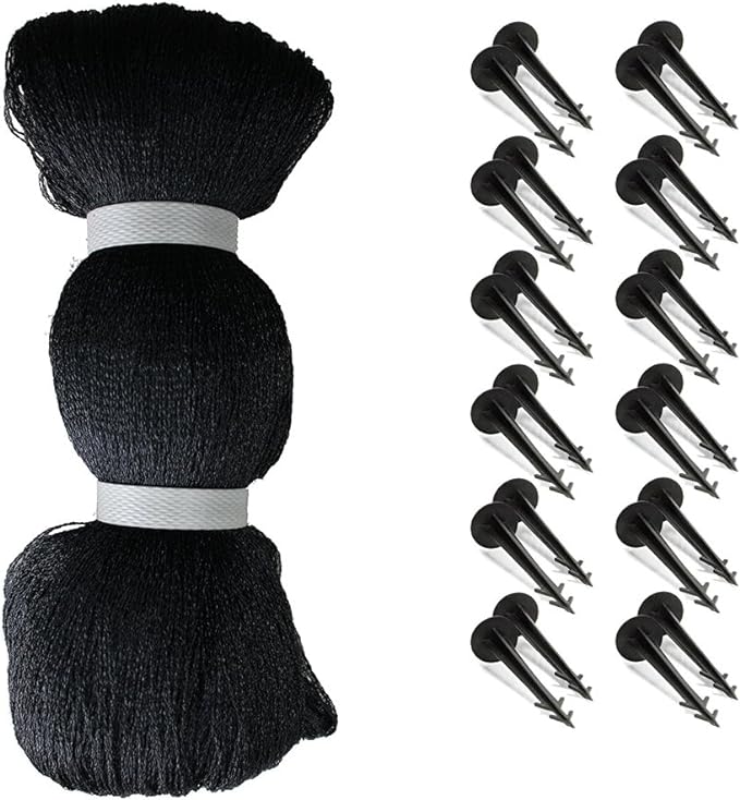 Rainleaf Pond Netting, 28' x 30' Pond Net Cover, Koi Pond Netting for Leaves, Heavy Duty Koi Pond Net Protecting Koi Fish from Herons, Stakes Included, Snare Nets