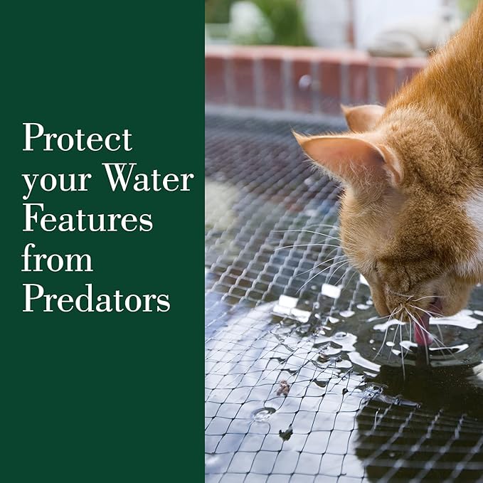 Dalen Pond & Pool Netting – Outdoor Water Garden Cover – Protective Mesh for Fish & Aqua Life - 3/8" Mesh - (28' x 28')