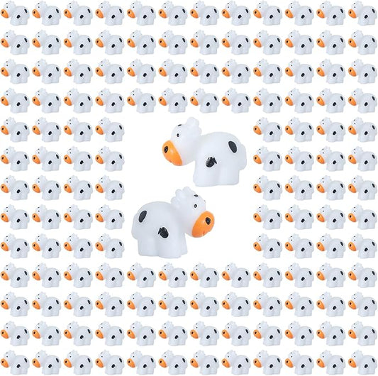 138 Pcs Mini Resin Cows Bulk Animals for Hiding Small Plastic Cows Statues Little Perfect for Forest Figures and More Adorable Landscape Fairy Outdoor Moss Garden DIY Ornament