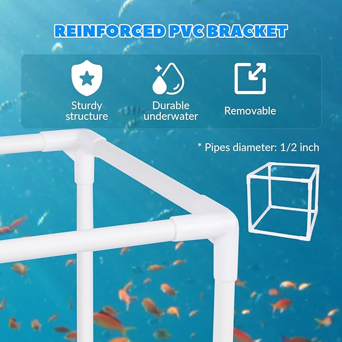 Pond Filter Box, Anti-Clogging Pond Filters for Outdoor Ponds Nylon Media Mesh Water Pump Cover Barrier Bag with Drawstring, Pond Pump Filter Bag (10 Inch)