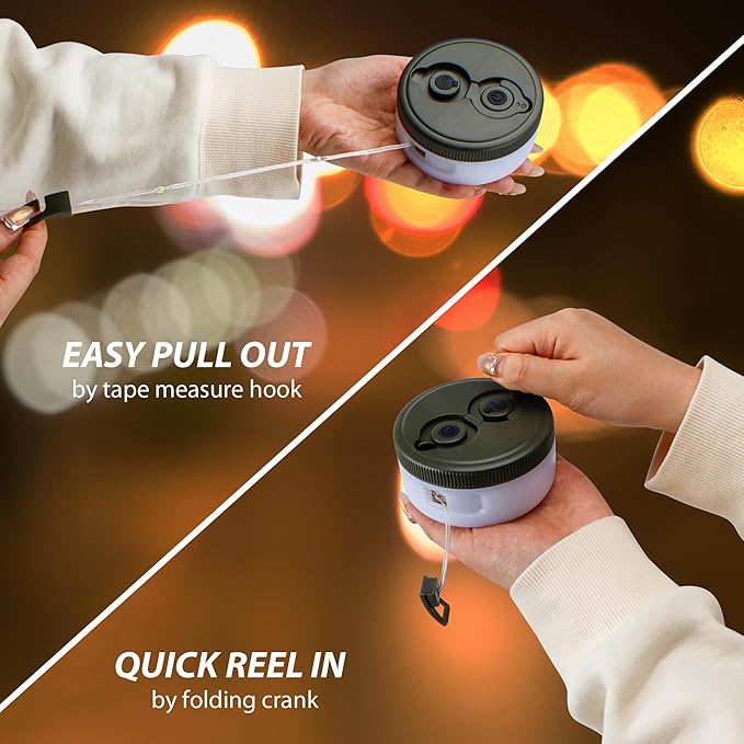 TRIROCKS 2 Pack Camping String Lights Portable Outdoor Hanging Lights 26.24Ft with 5 Lighting Modes IPX4 Waterproof Rechargeable LED Fairy String Lights for Garden Yard Christmas Party Camping Hiking